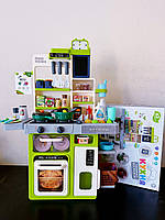 Дитяча кухня WD-825B з водою, парою, світлом і звуком, 63 аксесуари, ігрова кухня для дітей