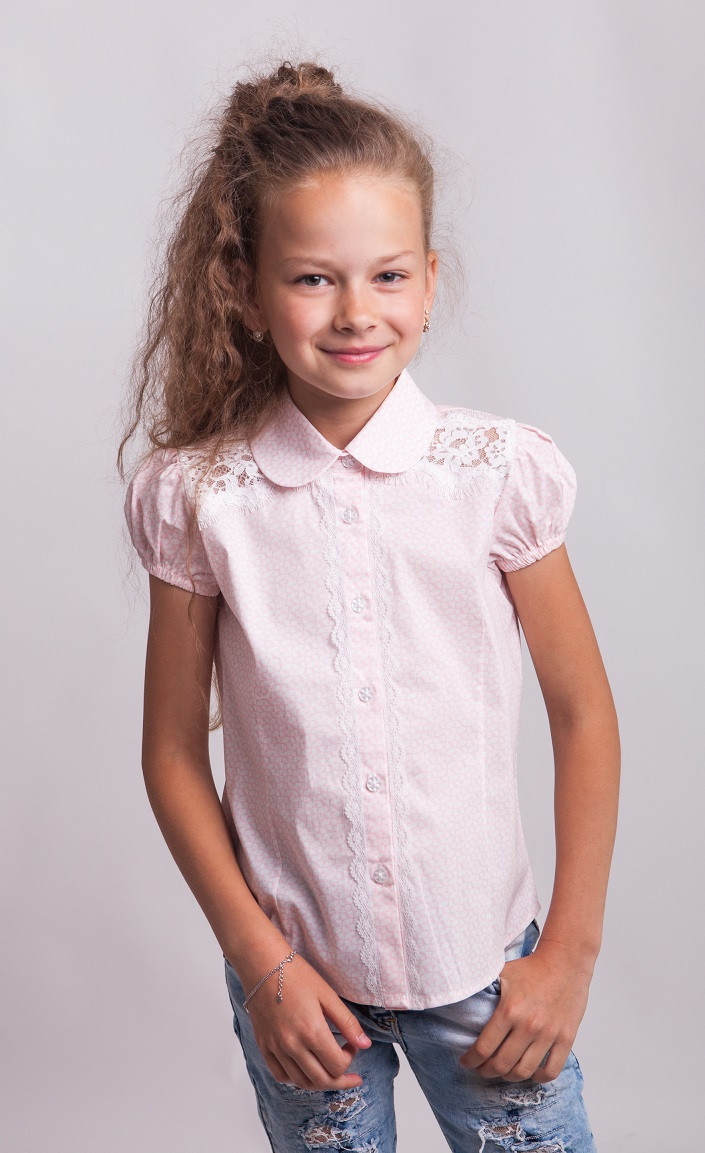 Блузка Світ блуз мод. 7040 рожева, фото 1