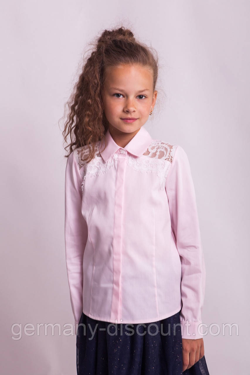 Блузка Світ блуз мод. 7007 з мереживом на плечах, фото 1