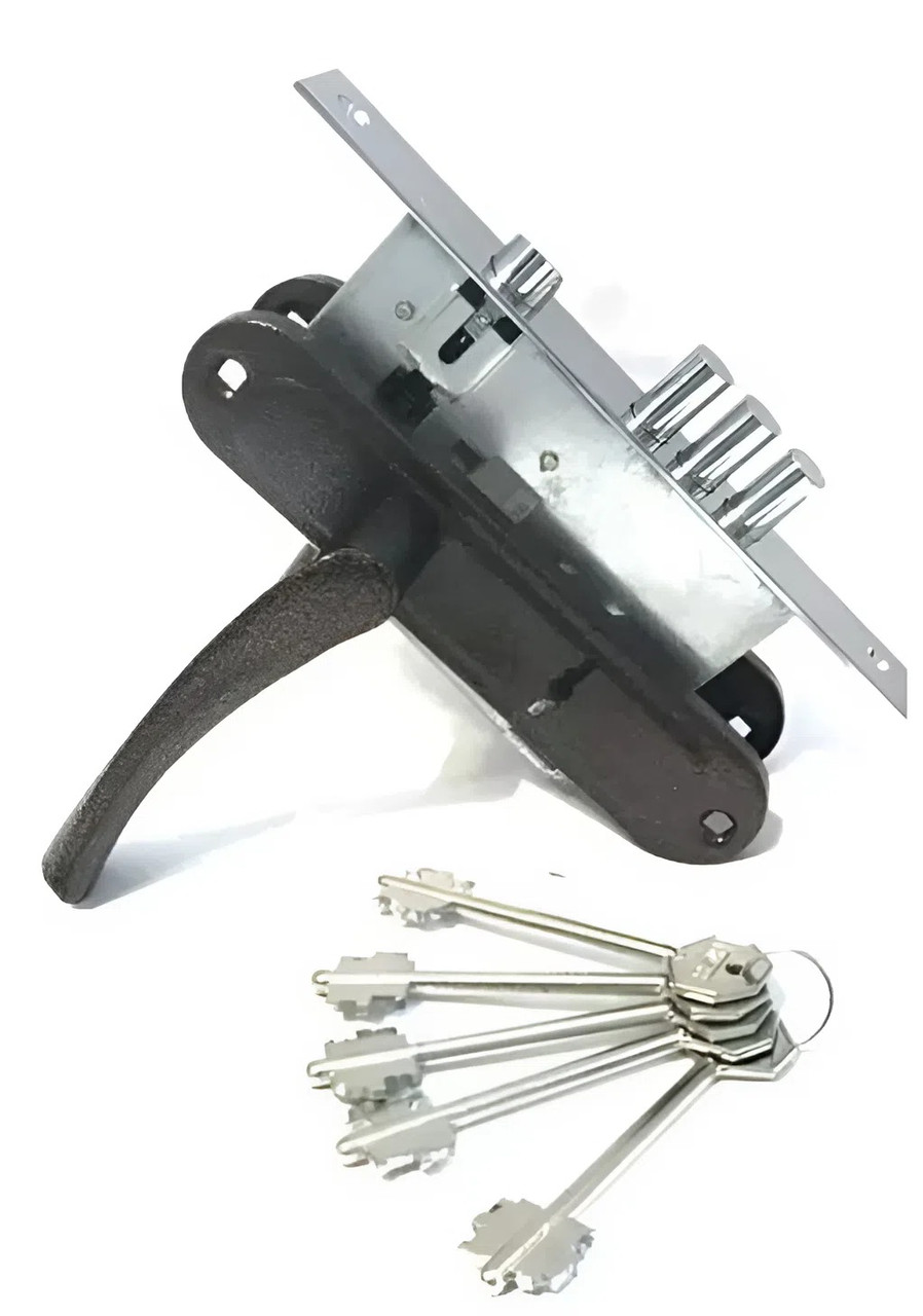 Комплект CLASS 008 замок з ручками, хром (Китай), фото 1