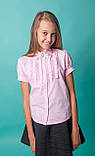 Шкільна блузка Світ блуз мод. 5178к рожевий, фото 2