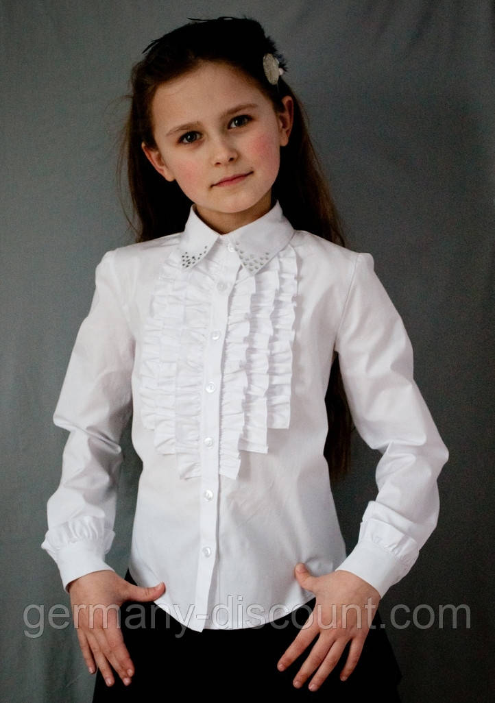 Блузка "Світ блуз" мод. 2017д білий, фото 1