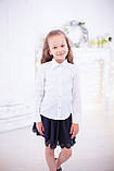 Шкільна блузка Світ блуз класична мод. 2004 біла, фото 2