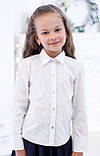 Шкільна блузка класична з мереживом мод. 2011 біла, фото 2