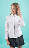 Сорочка для дівчинки біла, з мереживом мод.7046, фото 3