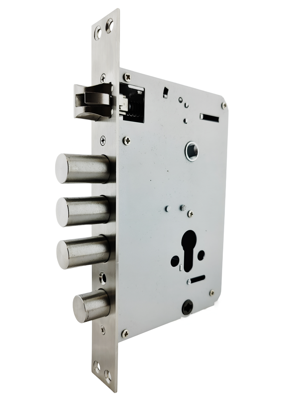 Корпус 3-ригельного замка PES 7068 з круглими ригелями, фото 1