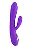 Вібратор-кролик з 10 режимами вібрації, пульсацій та ескалації та режимом нагрівання Joker Heating Vibrator Purple, фото 6
