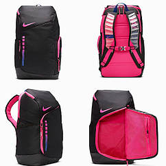 Рюкзак чорний із рожевим Nike Elite Hoops Kay Yow Pink 32 літра спортивний баскетбольний водонепроникний