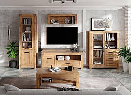 Комплект у вітальню з ЛДСП/МДФ Мортіз Дуб вотан Мебель Сервіс