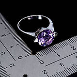 Каблучка. Натуральний аметист. Срібло 925., фото 3