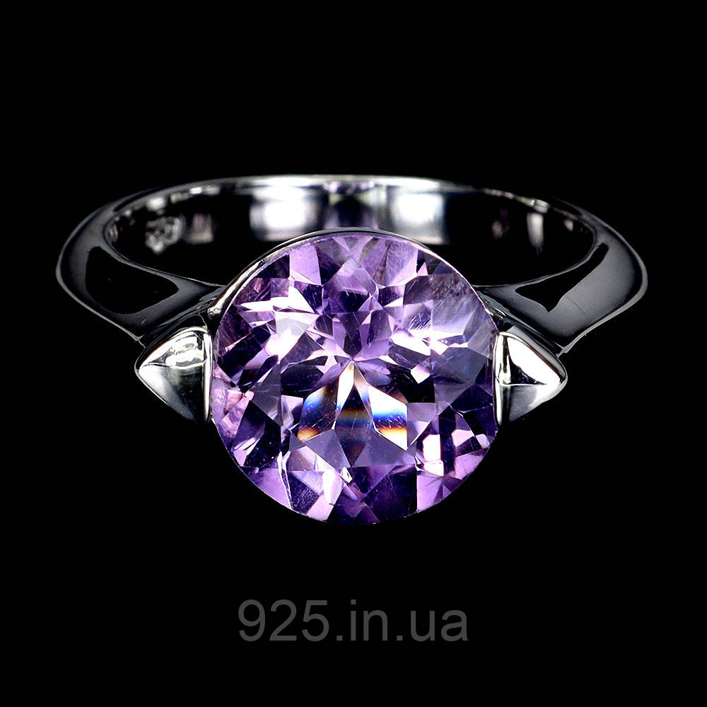 Каблучка. Натуральний аметист. Срібло 925., фото 1