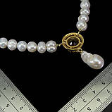 Намисто. Натуральний цитрин і перл. Срібло 925., фото 2