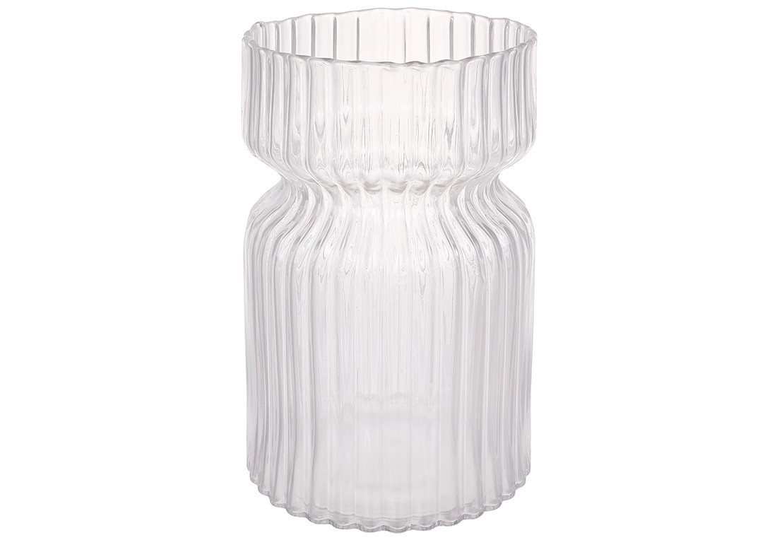 Ваза з прозорого скла D11.5*19см ТОВАР ВІД ВИРОБНИКА