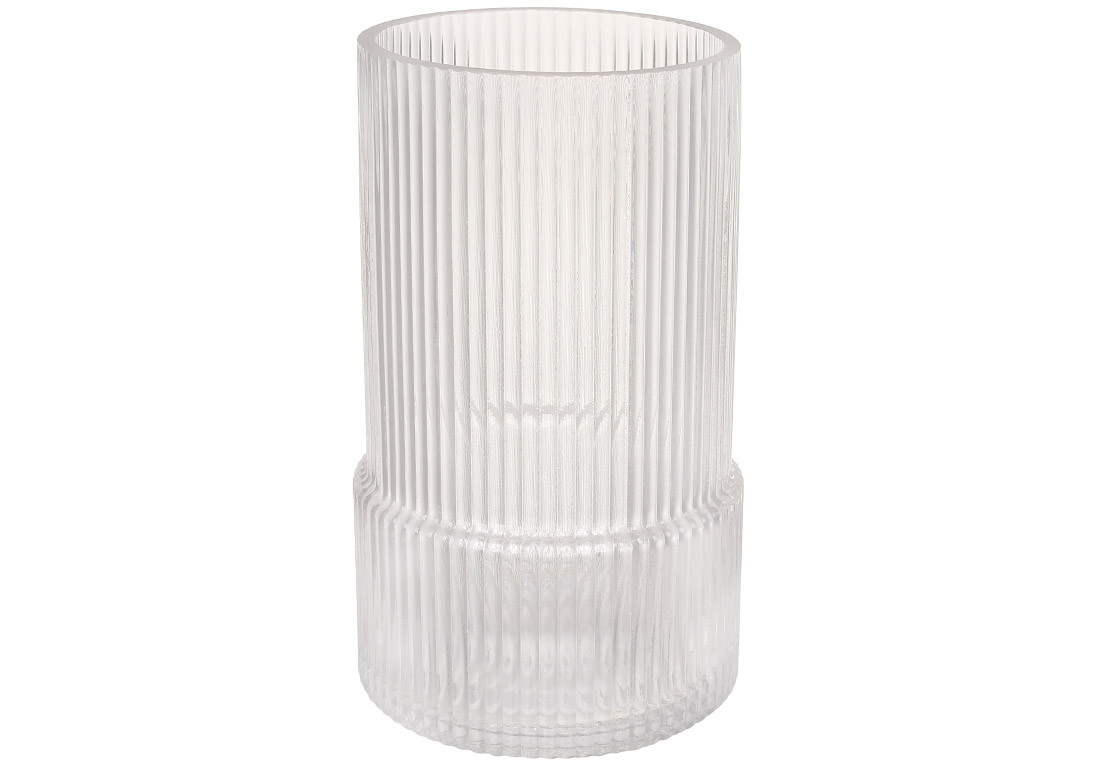 Ваза з прозорого скла D10*17см ТОВАР ВІД ВИРОБНИКА