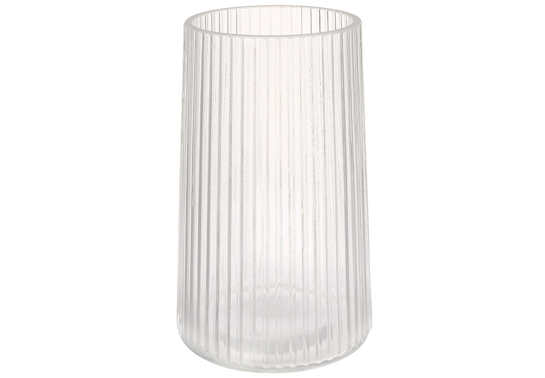 Ваза з прозорого скла D12*20см ТОВАР ВІД ВИРОБНИКА