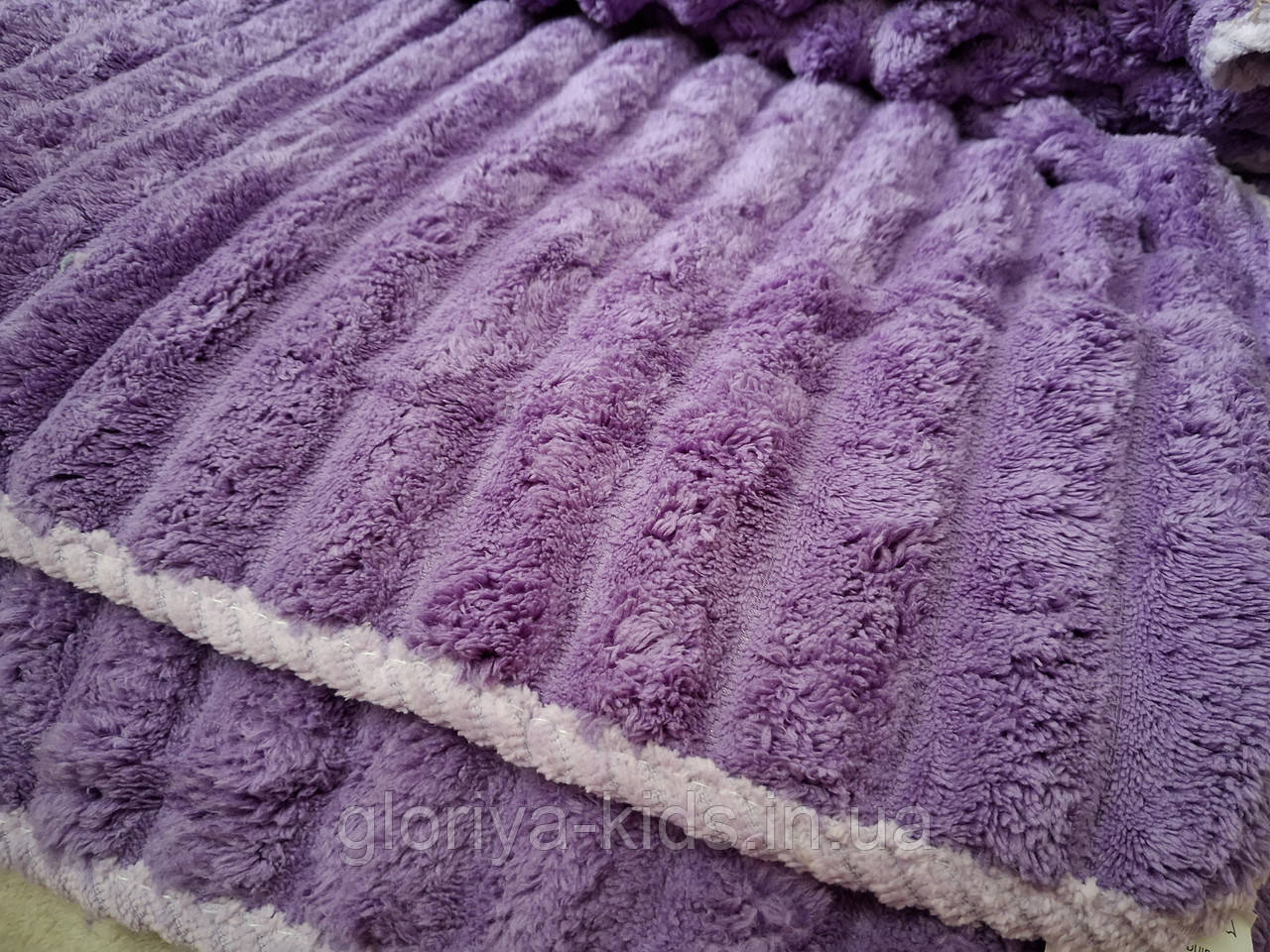 Рушник сауна Шарпей 160*90 см мікрофібра колір пурпуровий