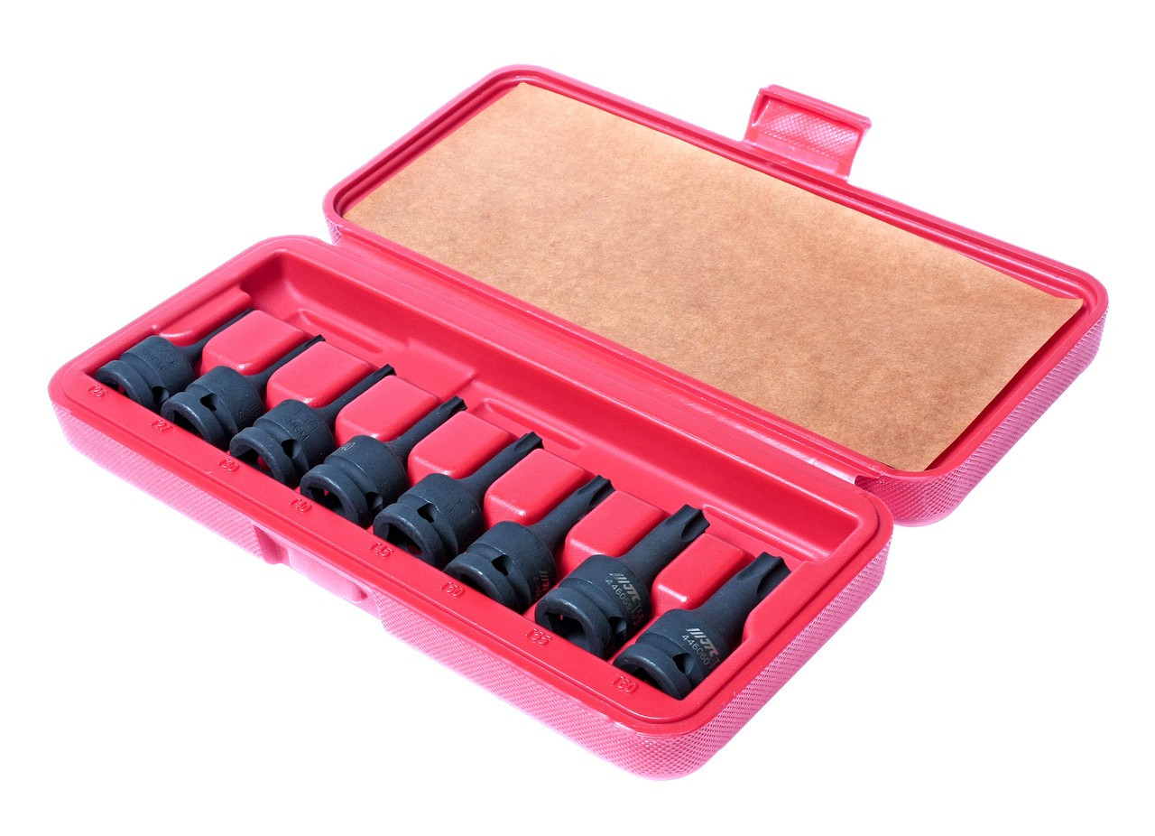 Набір ударних головок TORX T25-T60 1/2"; 8од., фото 1