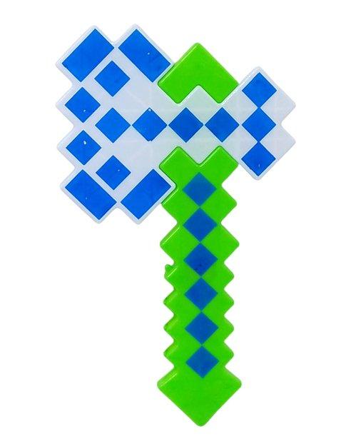 Сокира Майнкрафт зелена (світиться), фото 1