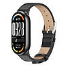 Шкіряний ремінець Mijobs для фітнес-браслета Xiaomi Smart Band 10 - Black, фото 2