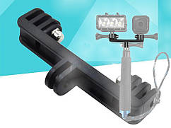 Перехідник подвійний для GoPro Xiaomi Yi Sjcam Eken Sony  Чорний