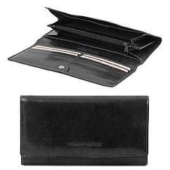 Ексклюзивний шкіряний гаманець жіночий Tuscany Leather TL140787 (Чорний)