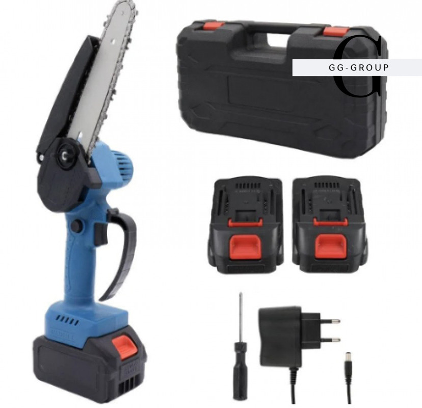 Акумуляторна міні пила + 2 акумулятори в кейсі  48v, фото 1