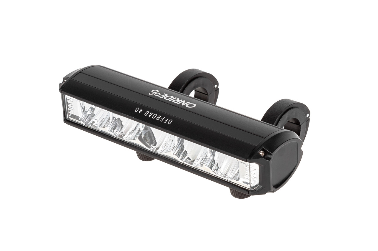 Фара велосипедна ONRIDE Offroad 40 2600lm 8000 mAh Type-C алюміній чорний, фото 1