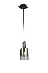 Підвісний світильник G 07459/1P матовий чорний сріблястий хром