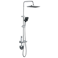 Душевая колонна со смесителем Mixxus Premium MARLIN 009-J с кнопкой переключения, 4 режима (MI6830)