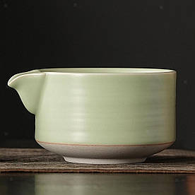 Чаван Katakuchi Green з носиком для приготування матчі Тяван Катакучі