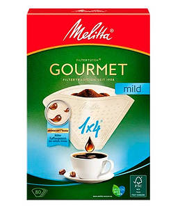 Фільтри Melitta GOURMET MILD 1x4 80 шт. Coffee filter