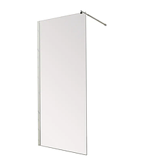 Душова перегородка Mixxus Premium FLAT SP01-90x200-TR Chrome Walk-In прозоре скло 8мм (MI6850)
