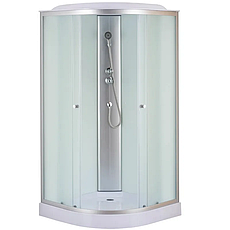 Душовий бокс без гідромасажу Mixxus STRONG SB02-90x90x215-FB SATIN з низьким піддоном