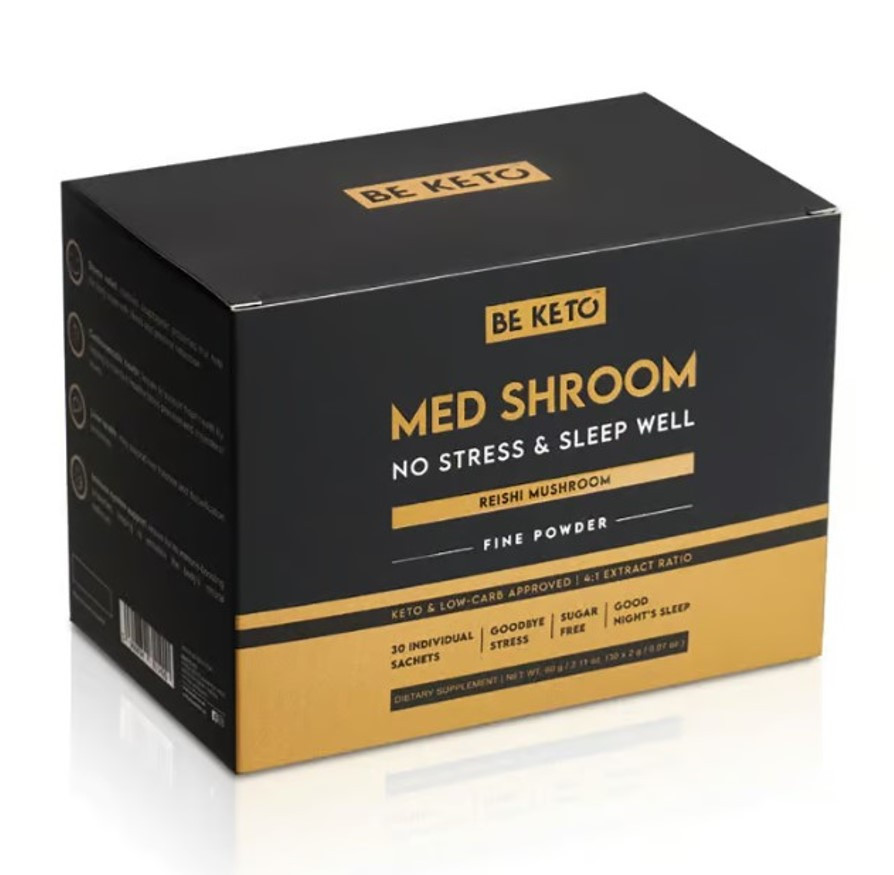 BeKeto Med Shroom Reishi Mushrooms / Екстракт Рейші 30 саше, фото 1