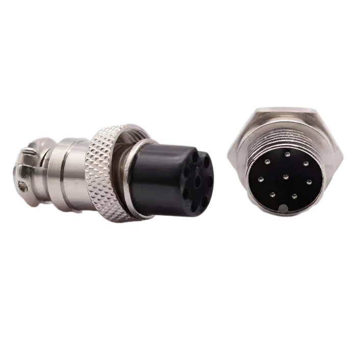 Роз'єм циліндричний GX16 8pin (мама+тато), фото 1