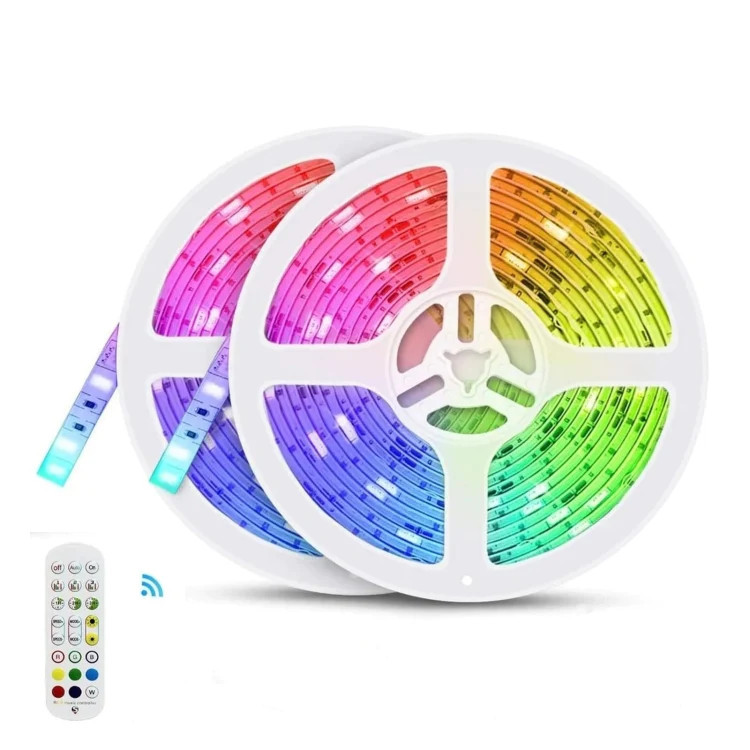 Світлодіодна стрічка RGB 10м 180 SMD 5050 LED Puluz ZY75101016AA, фото 1