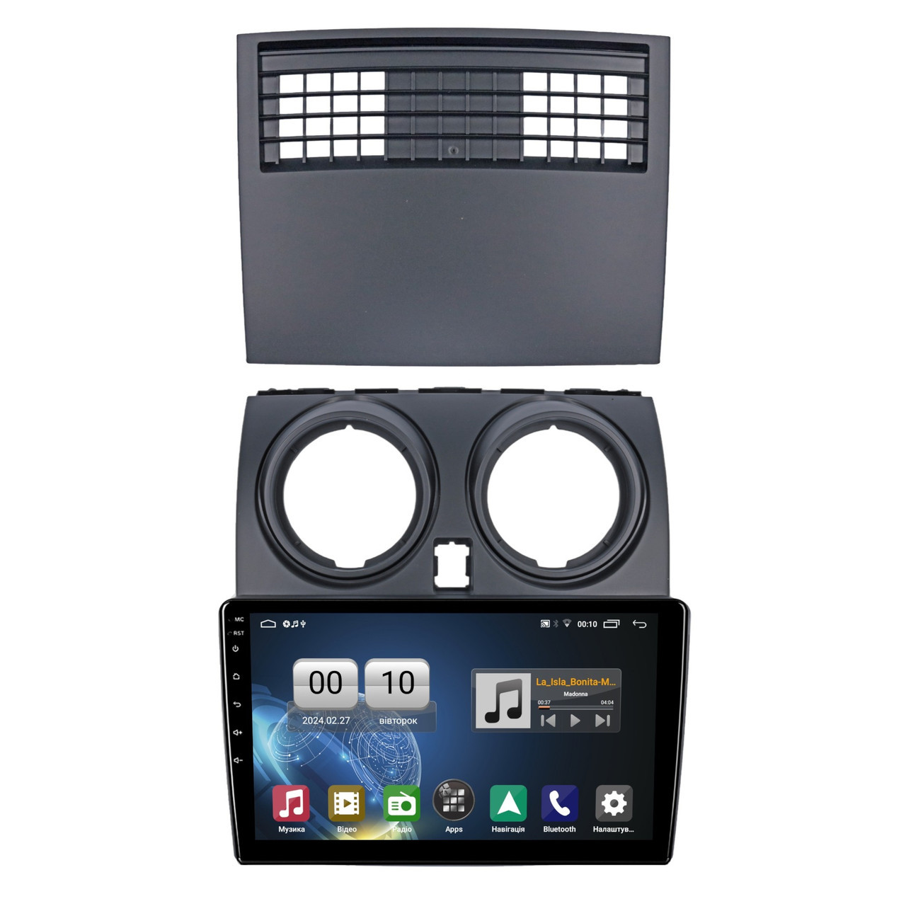 Штатна магнітола серії QIV Q1 під Nissan Qashqai 1 J10 2006-2013 (F1) (W1) 9 дюймів, фото 1