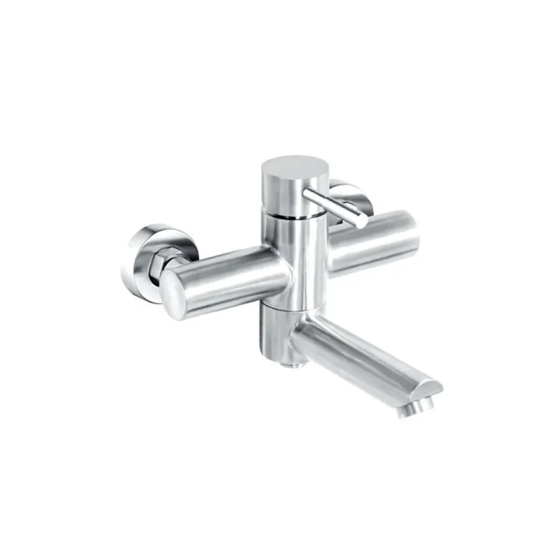 Змішувач для ванни Champion SUS-009 (EURO) CHROME з нержавіючої сталі SUS304, з коротким зливом, одноважільний, настінний монтаж
