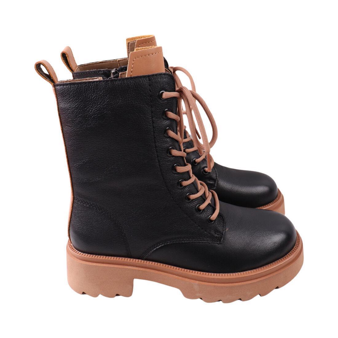 Черевики жіночі Farinni чорні натуральна шкіра, 40, фото 1