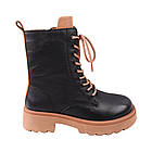 Черевики жіночі Farinni чорні натуральна шкіра, 40, фото 3