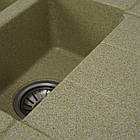 Гранітна мийка для кухні Platinum 7850W TOSKANA матова Бежевий, фото 4