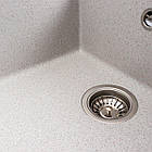 Гранітна мийка для кухні VALESO CASCADA 7050 матова Топаз, фото 3