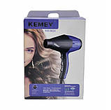Фен для волосся з потужністю 2200 Вт KEMEI KM-9824 (42226-KM-9824_460), фото 7