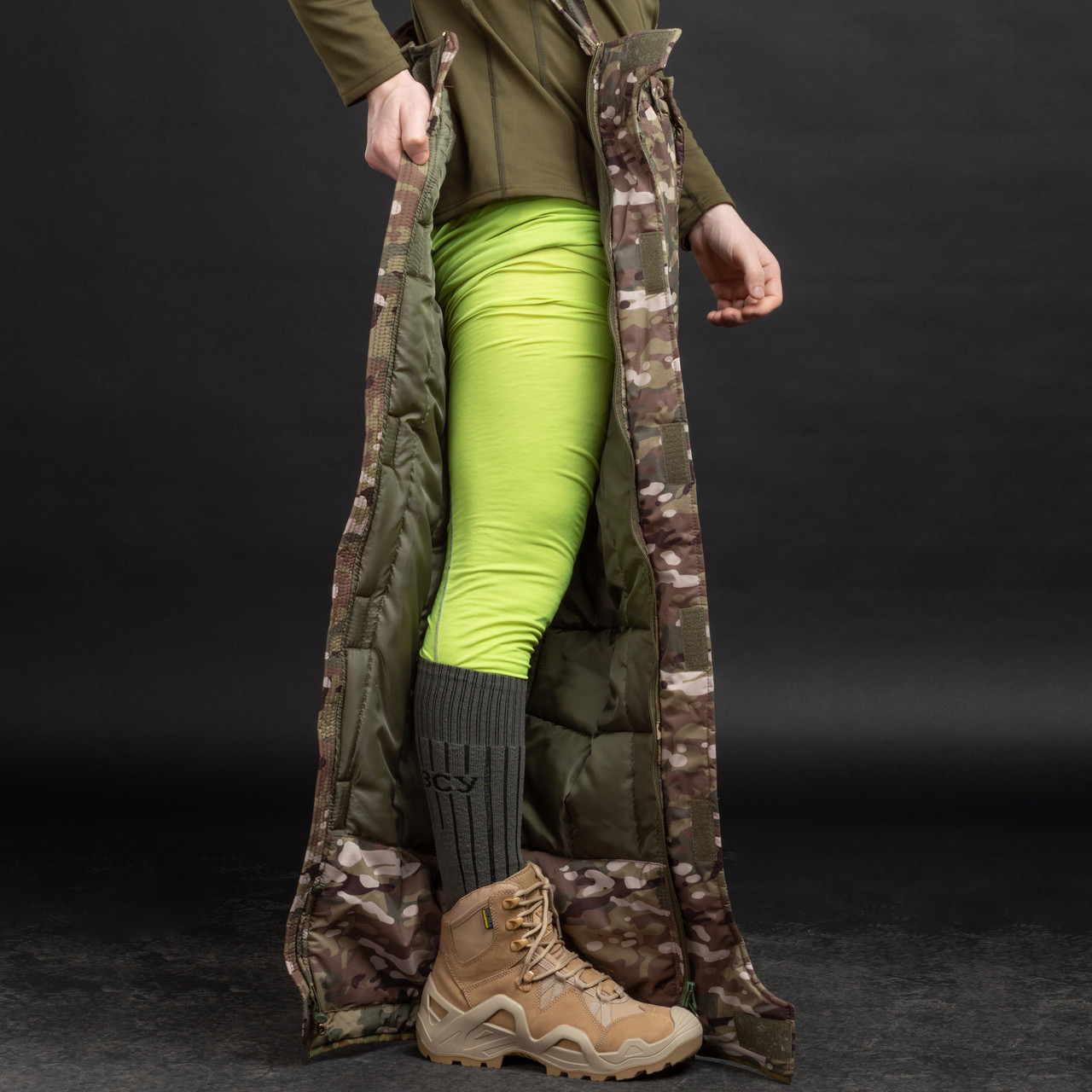 Штани-комбінезон тактичні зимові Brotherhood мультикам посилені, фото 1