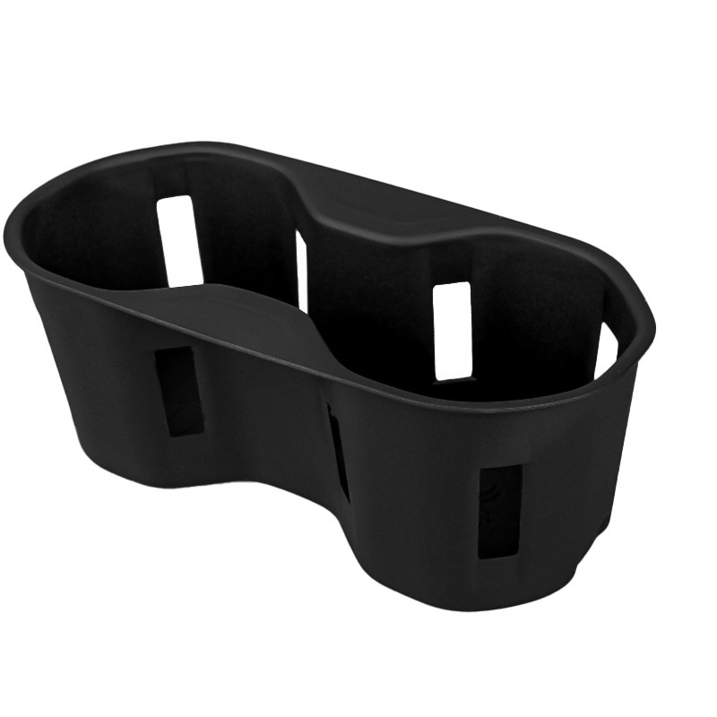 Автомобільний підсклянник Lesko для авто BYD Song Plus EV Black тримач силіконовий нековзний, фото 1