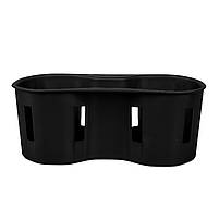 Автомобільний підсклянник Lesko для авто BYD Song Plus EV Black тримач силіконовий нековзний, фото 3