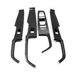 Декоративні внутрішні накладки на ручки дверей Lesko для BYD Yuan UP 4 шт. із вуглецевого волокна