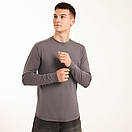 Однотонний лонгслів Pobedov Dune темно-сірого кольору, фото 3