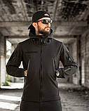 Костюм Чорний польовий службовий софтшел REVIVAL Soft Shell НП4887 ТМ, фото 5