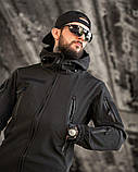 Костюм Чорний польовий службовий софтшел REVIVAL Soft Shell НП4887 ТМ, фото 6